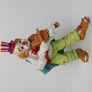 Lefton China 1984 Clown Playing Violin #04267